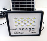 IP67 waterproof 2 x 40W LED Flood Light Set with Solar Panel Kit and 2 Remote