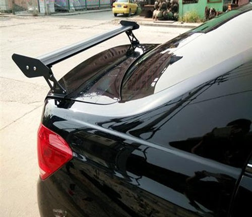 Universal Aluminum Black Car and Truck Spoilers and Wings (no need drill holes)
