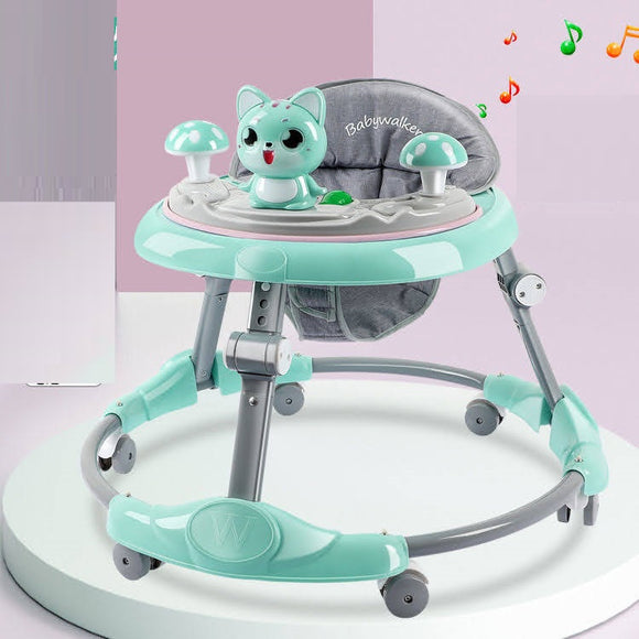 Brand New Foldable and adjustable Baby Walker GREEN