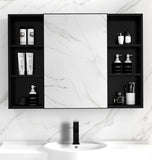 Bathroom Mirror Cabinet  96x65cm  Black