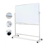 Mobile Dry Erase White Board Metal castors 150 x 100 cm