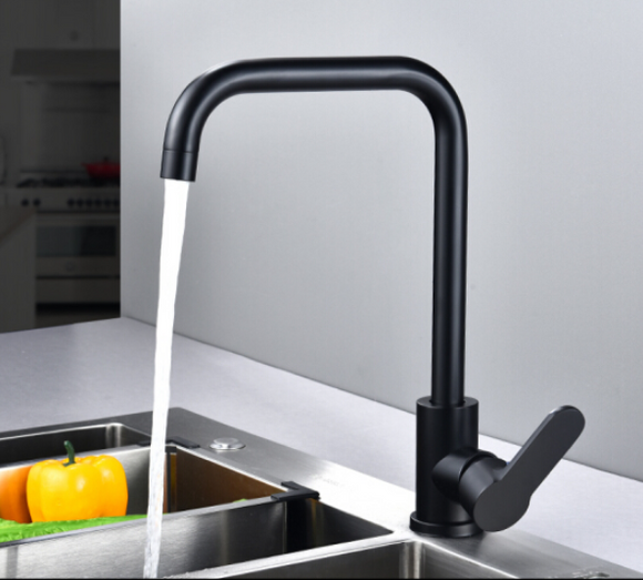 Kitchen Mixer Tap ware 360 degrees Rotated Matt Black #304dafanwang