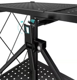 Foldable 5 Tier Kitchen Trolley Shelving Unit with Wheels