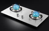 Brand New 2 Burner Auto Gas Stove Built-in Gas Stove Top Stainless
