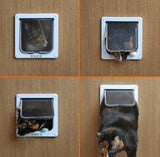 Brand New 2 Way Locking Dog Cat Pet Secure Brushy Flap Door