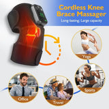 Heat & Vibration 3-in-1 Massager, Portable Wireless Electric Massage Heating Pad   (1PCS)