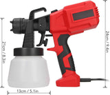 Electric Paint Sprayer Durable Nozzle Adjustable Portable 800ml for Ceiling Painting  2800w