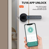 Smart Lock Keyless Entry Door Lock Handle Password   4-in-1 Keyless Biometric Door Lock