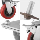 Caster Wheels, Heavy Duty Swivel Scaffolding Wheels-With Brakes,