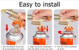 Blow Torch Butane Gas BBQ Cooking Iron Soldering Welding Tool Torch Flame Gun