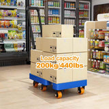 Folding Rolling Kitchen cart, Heavy Duty Luggage Rollin Cart