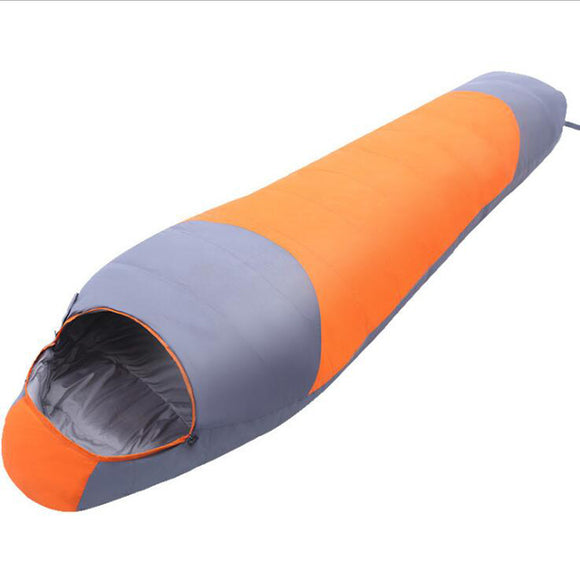 Sleeping Bag 0ºC -15ºC /-35ºC white Duck Down feather 1800g (orange)