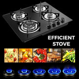 Brand New Gas  Cooktop Glass Top Stove 4 Burners