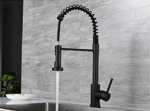 Kitchen Mixer Tap ware 360 degrees Rotated #tanhuan Single Matt Black