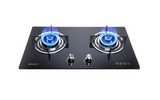 Brand New 2 Burner Auto Gas Stove Built-in Glass Top