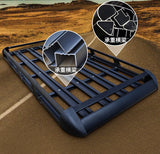 Aluminum Car Top Platform Roof Rack Tray 130cm Black