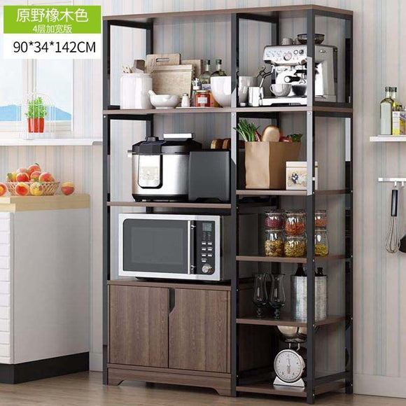 Brand New Kitchen Utility Storage Shelf Black-Walnut Color 80X30x142cm