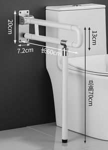 Bathroom Handle Safety Grab Bars Non Slip Foldable Assistance Bars White