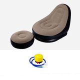 Inflatable Ultra Lounge Relaxing Air Sofa With Footstool