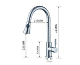 Kitchen Mixer Tap ware 360 degrees Rotated Pull Out Chrome #dawang Stainless