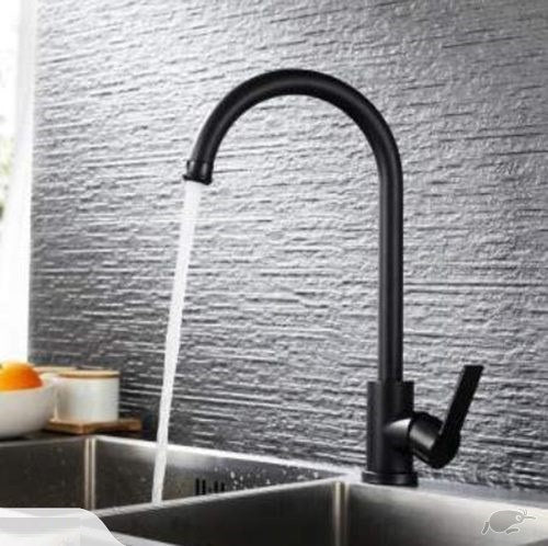 Kitchen Mixer Tap ware 360 degrees Rotated Matt Black #dawang