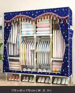 Portable Clothes Wardrobe Storage Cupboard #DAERGUA-xinkong