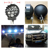Round Driving Light Driving LED Lamp 12-48V Yellow