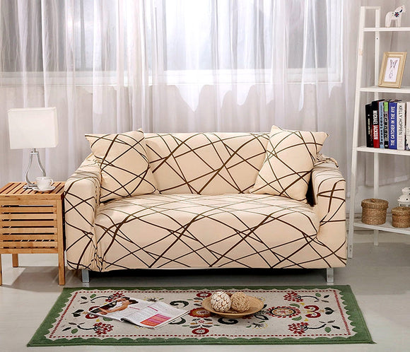 2 SeatS  Sofa Cover Cotton Elastic Sofa Slipcovers Corner Cover