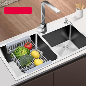 Sink Double Bowl 304 Stainless Steel Kitchen Sink 720 * 400mm