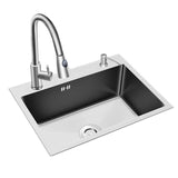 Sink Stainless Steel Sink Single Bowl Kitchen Sink 500 * 400mm (Faucet Not Included)