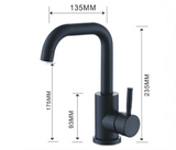 Basin Mixer Tapware Column Vanity Tap Matt Black #Xiaofangwan