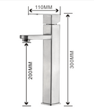 Brand New Vanity Vessel Tap for Top Bowl Sink 304 Stainless - Square