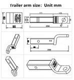 Trailer Hitch Mount with 2-Inch Ball & Pin