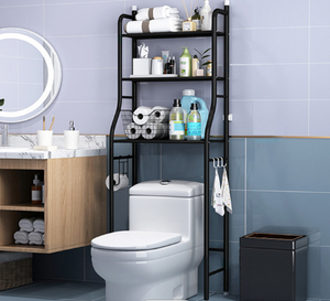 Bathroom shelves on the toilet Multipurpose shelf Black