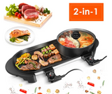 Portable  Multifunctional Electric Grill Electric Barbecue Grill Indoor Hot Pot