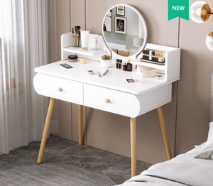 Brand New Dressing Table  White and Stool