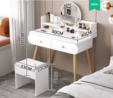Brand New Dressing Table  White and Stool
