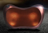 Home Car Use Electric Body Massage Pillow Massager Neck Cushion Brown