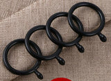Double Rods Curtain Pole Set Extendable 200-400 cm Black