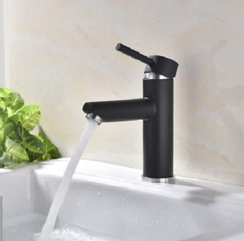 Basin Mixer Tapware Column Vanity Tap Matt Black