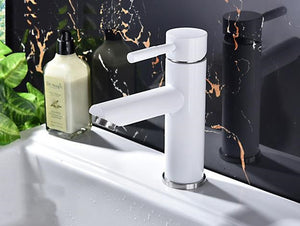 Basin Mixer Tapware Column Vanity Tap White