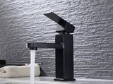 Basin Mixer Tapware Square Column Vanity Tap Matt Black