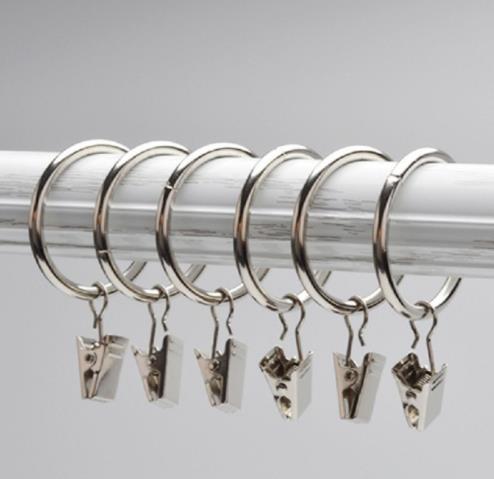 Metal Curtain Rings Curtain Hooks Chrome 10 Pics Free Shipping