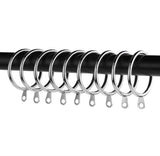 Metal curtain rings curtain Hooks Chrome Plated 10 Pics Free Shipping