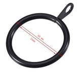 Metal curtain rings curtain Hooks Black Color 10 Pics Free Shipping