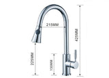 Kitchen Mixer Tap ware 360 degrees Rotated Pull Out Chrome #dawang
