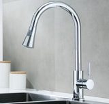 Kitchen Mixer Tap ware 360 degrees Rotated Pull Out Chrome #dawang