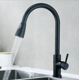 Kitchen Mixer Tap ware 360 degrees Rotated Pull Out Matt Black #dawang