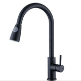 Kitchen Mixer Tap ware 360 degrees Rotated Pull Out Matt Black #dawang