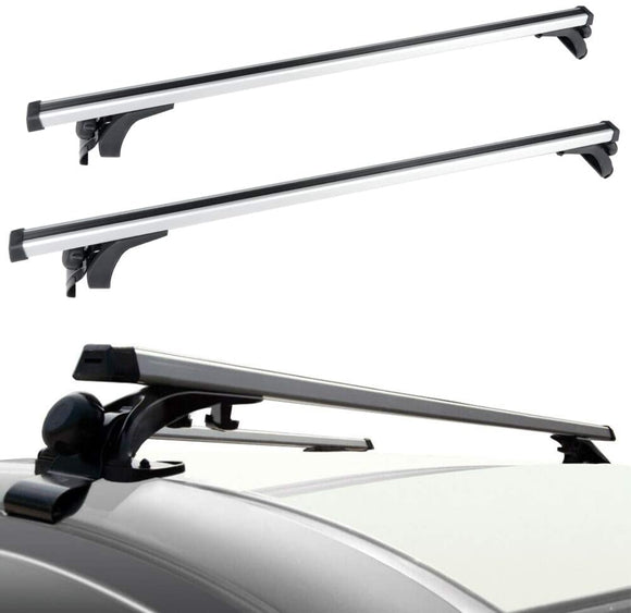 Universal Adjustable Aluminum 120cm Roof Rack 2Pcs